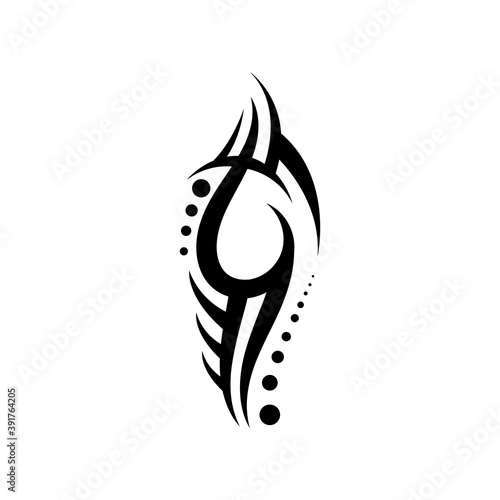 tribal pattern tattoo vector art design,tattoo tribal abstract sleeve, sketch art design isolated on white background,Simple logo.