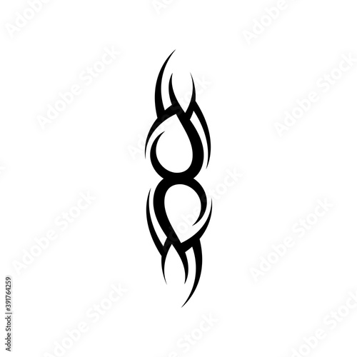 tribal pattern tattoo vector art design,tattoo tribal abstract sleeve, sketch art design isolated on white background,Simple logo.