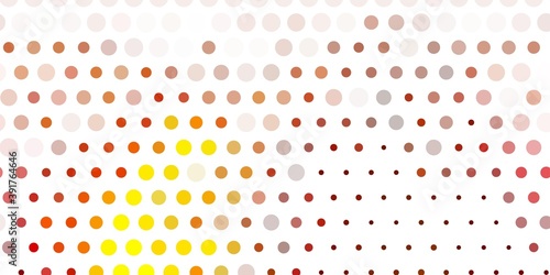 Light yellow vector pattern with spheres.