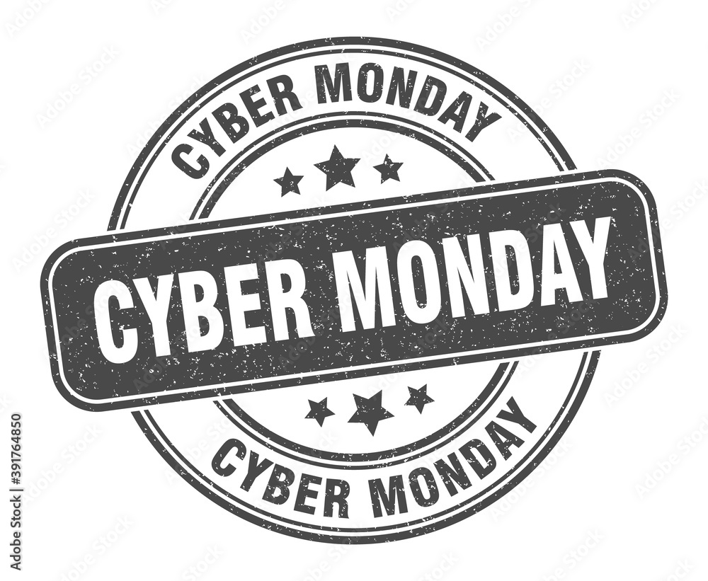 cyber monday stamp. cyber monday label. round grunge sign cyber monday stamp. cyber monday label. round grunge sign