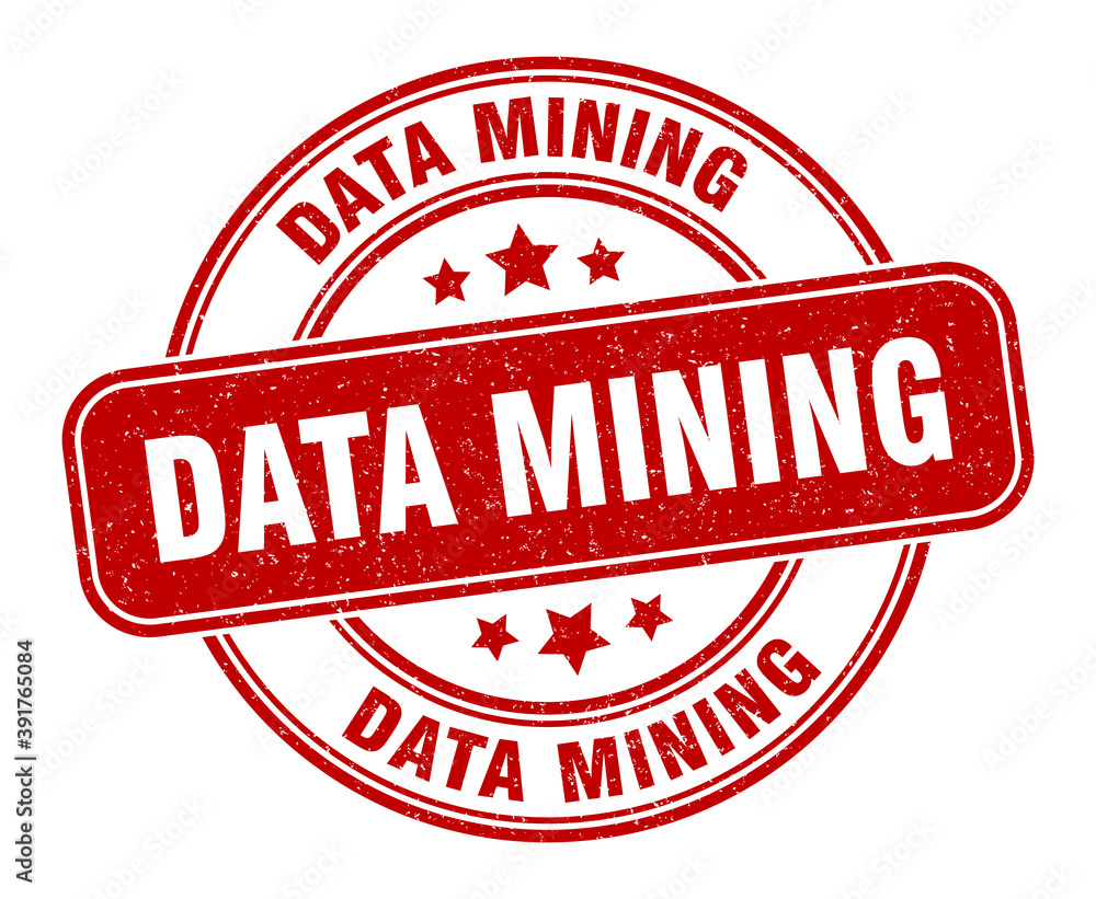 data mining stamp. data mining label. round grunge sign data mining stamp. data mining label. round grunge sign