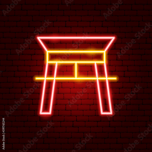 Chinese Arc Neon Sign