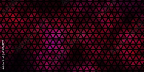 Wallpaper Mural Light Pink vector template with crystals, triangles. Torontodigital.ca