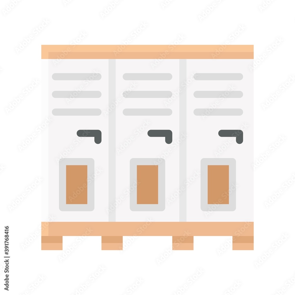 high school related locker with handles and boxes vectors in flat style, high school related locker with handles and boxes vectors in flat style,
