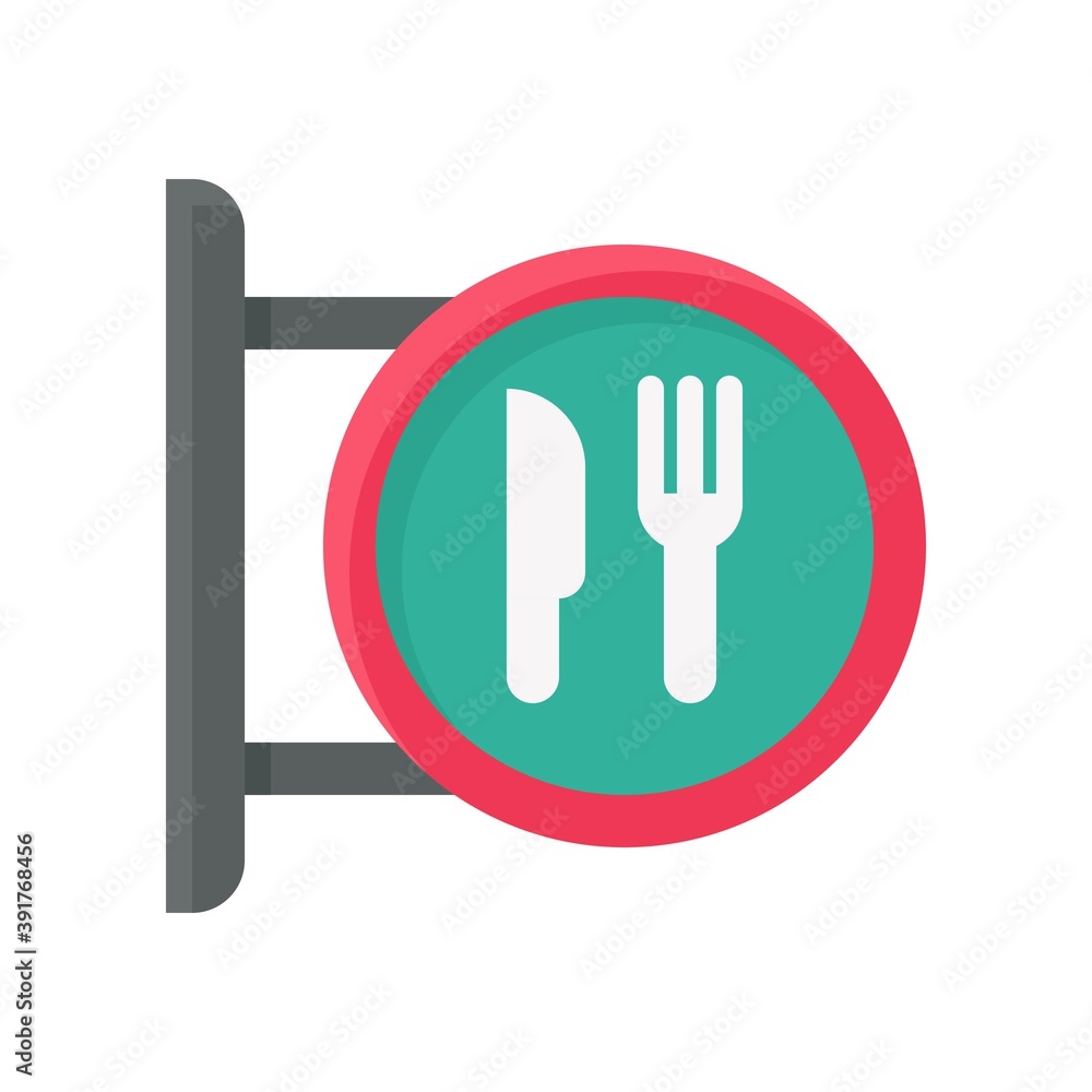high school related eating or resturant sign board vectors in flat style, high school related eating or resturant sign board vectors in flat style,