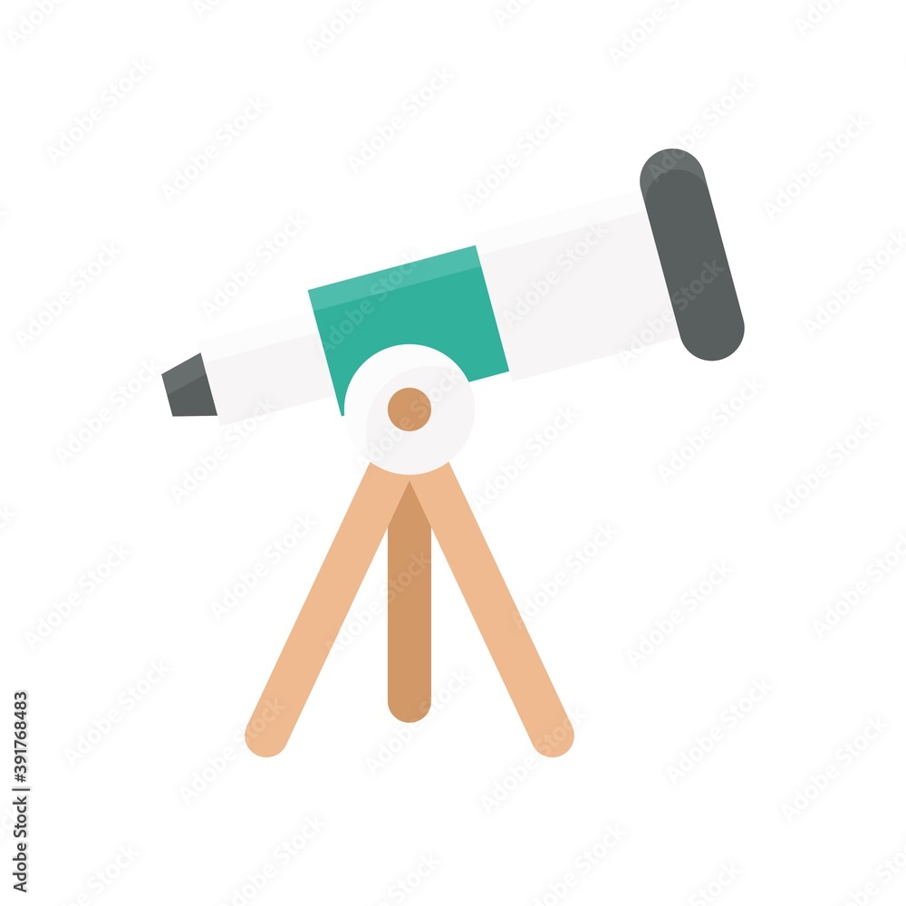 high school related telescope with stand vectors in flat style, high school related telescope with stand vectors in flat style,