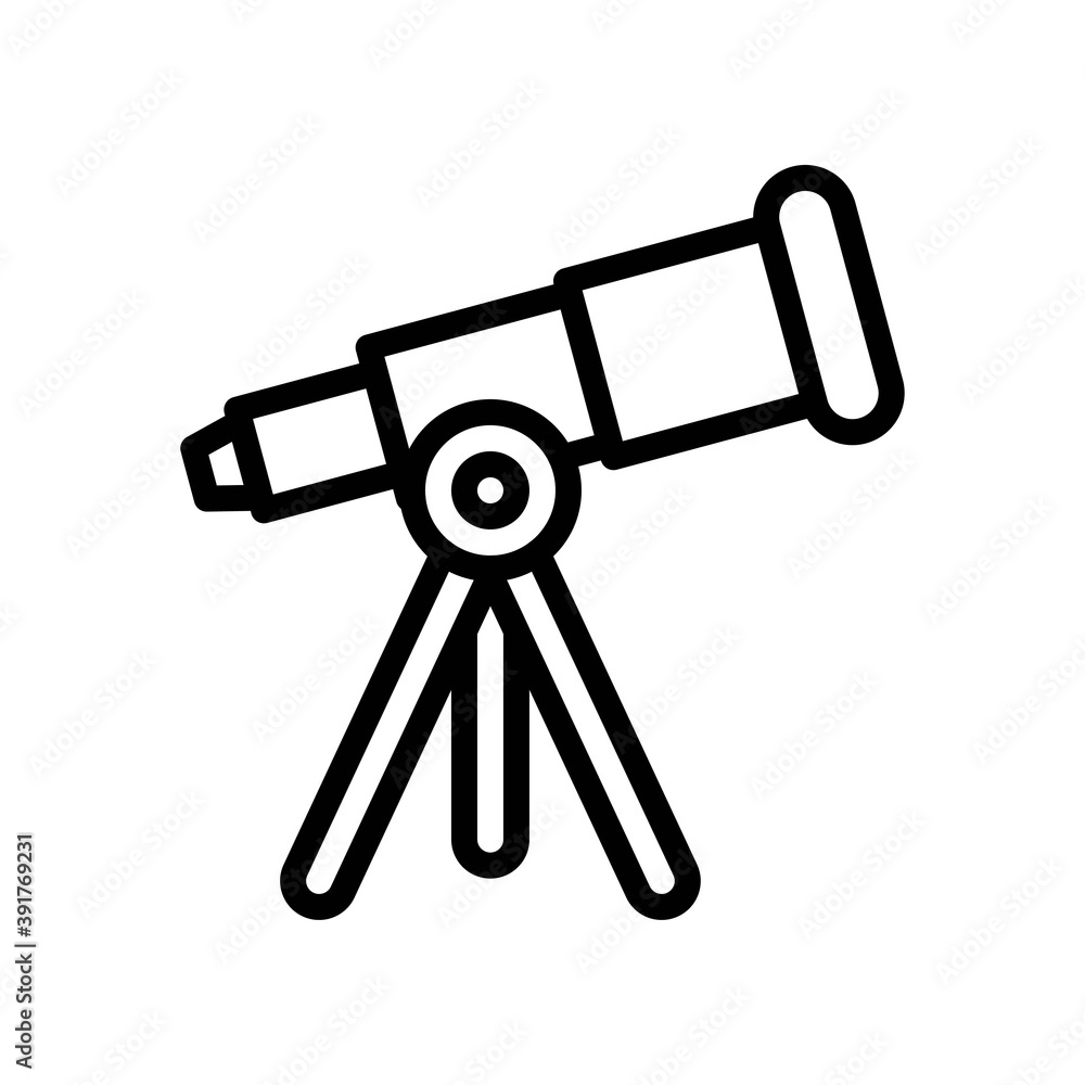 high school related telescope with stand vectors in lineal style, high school related telescope with stand vectors in lineal style,