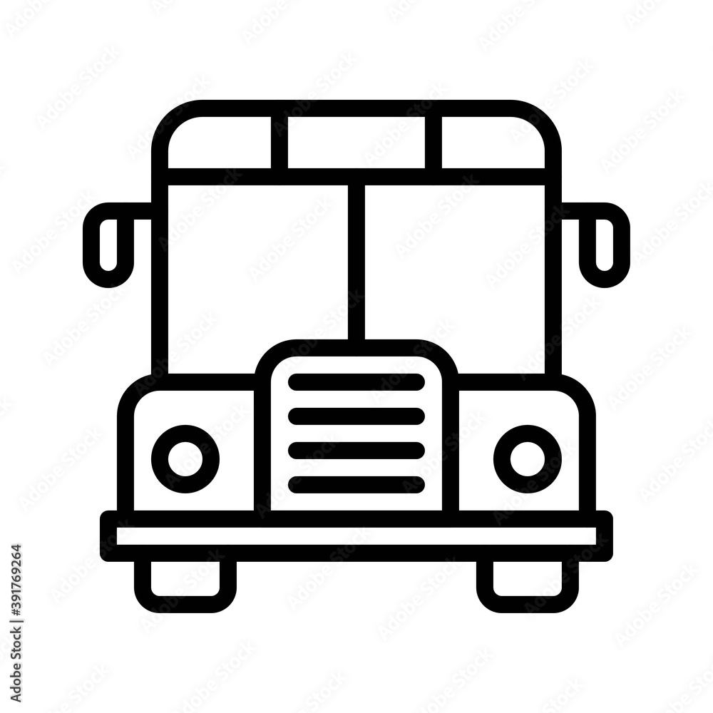 high school related school bus with lights and mirrors vectors in lineal style, high school related school bus with lights and mirrors vectors in lineal style,