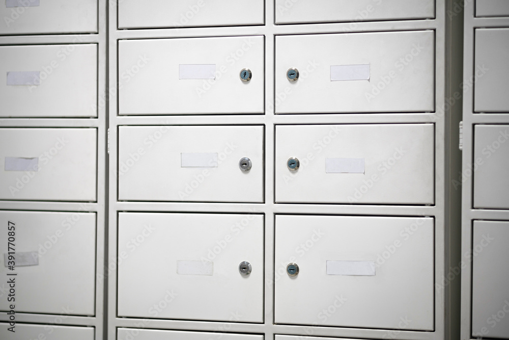 Deposit boxes at the post office. Deposit boxes at the post office.