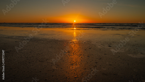 Beautiful sunshine in Galveston Island.