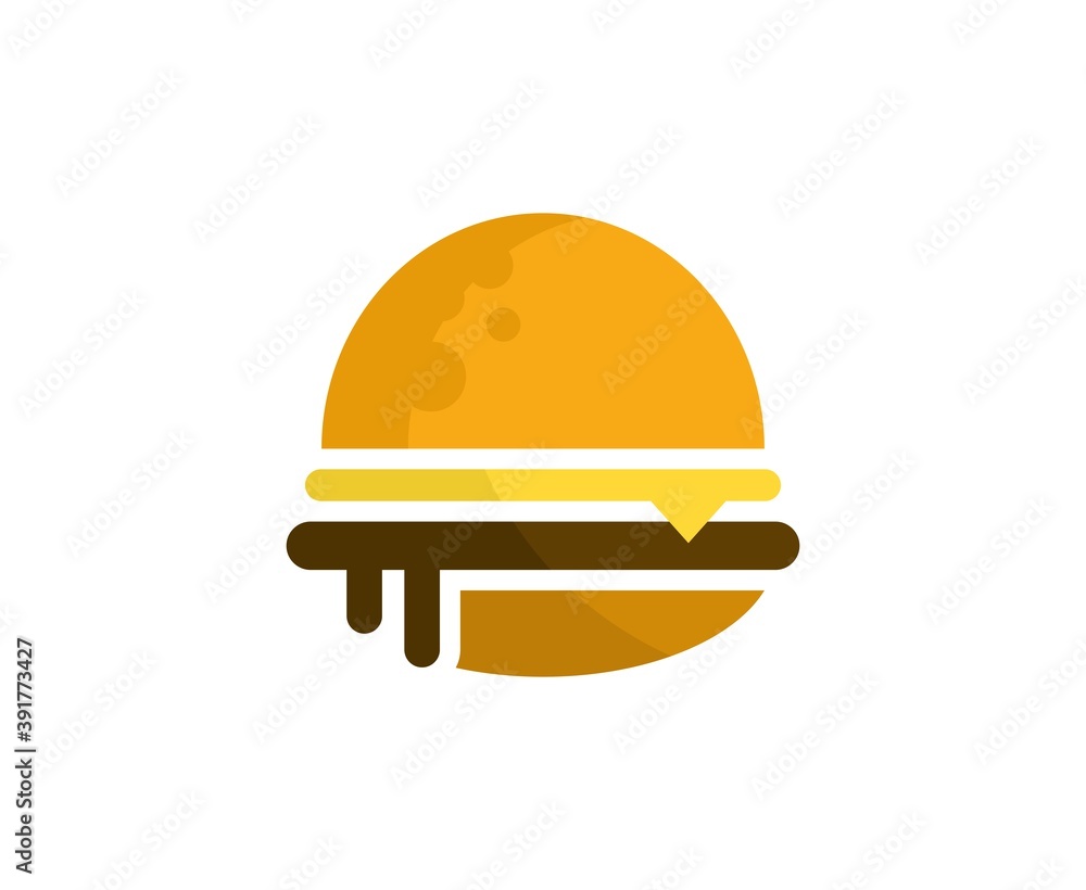 Fototapeta premium Burger logo 