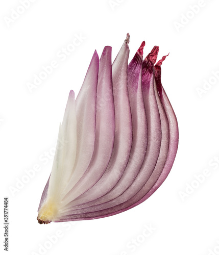 Onions isolated on white background with clipping path