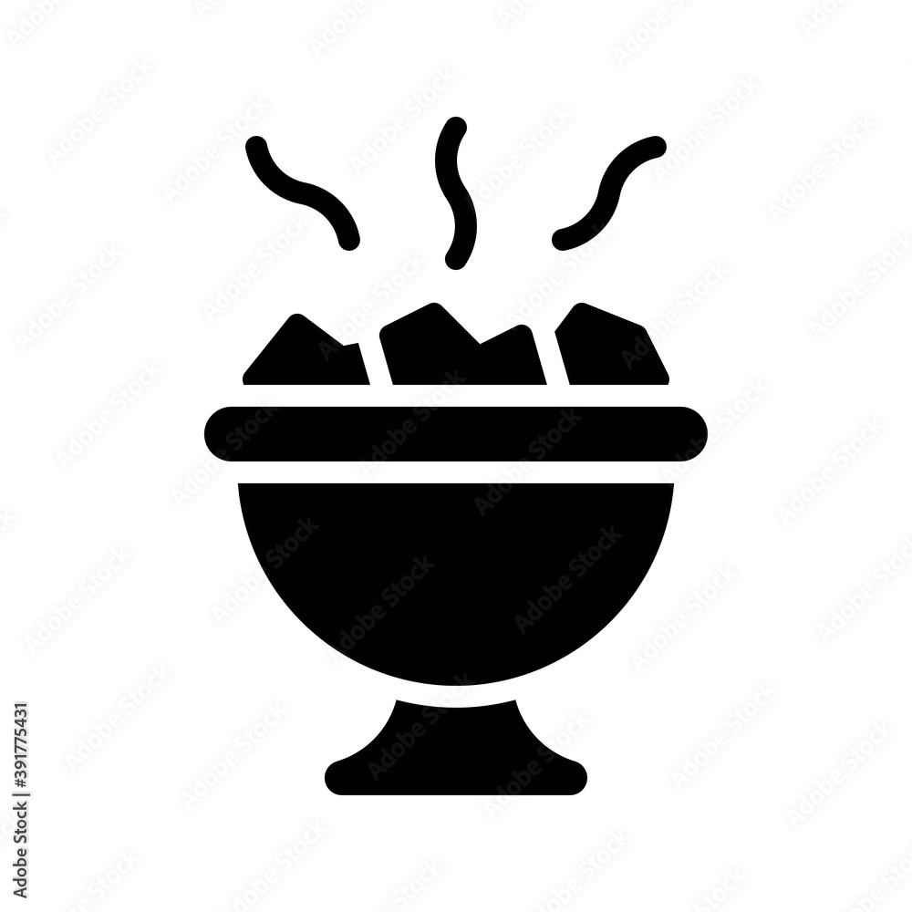 dia de los or muertos related muertos incence with stand vector in solid design,