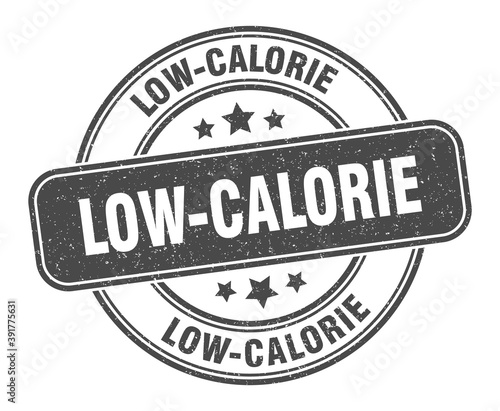 low-calorie stamp. low-calorie label. round grunge sign