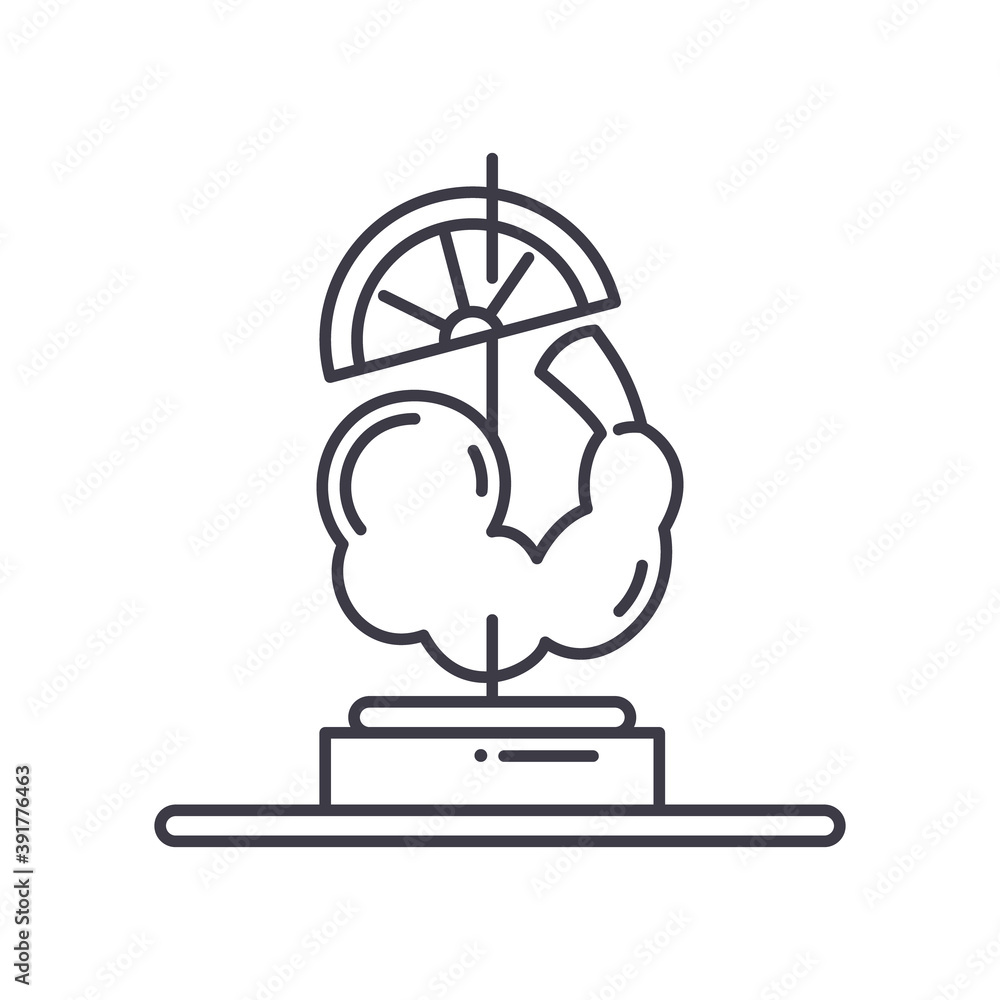 Appetizer icon, linear isolated illustration, thin line vector, web design sign, outline concept symbol with editable stroke on white background. Appetizer icon, linear isolated illustration, thin line vector, web design sign, outline concept symbol with editable stroke on white background.