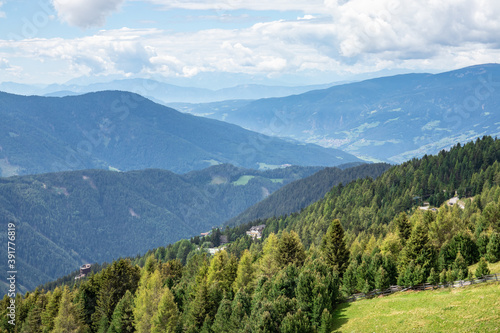 Fototapeta Naklejka Na Ścianę i Meble -  Landscape panorama of Seiser Alm in South Tyrol, Italy