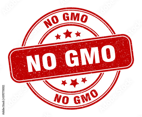 no gmo stamp. no gmo label. round grunge sign