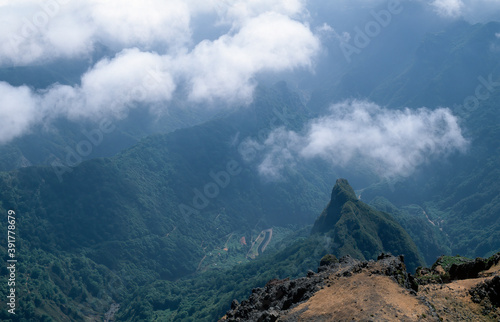 View of the valley from Pico Ruivo, Madeira