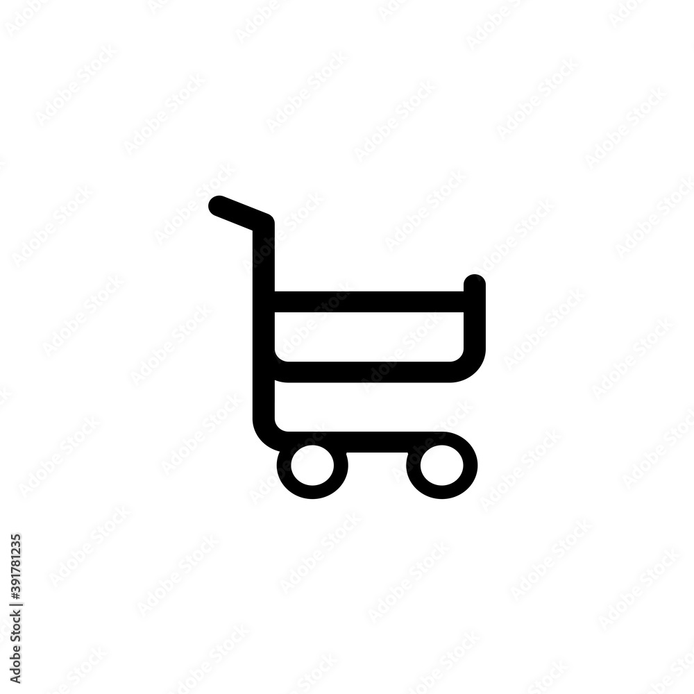 supermarket cart icon. vector illustration supermarket cart icon. vector illustration