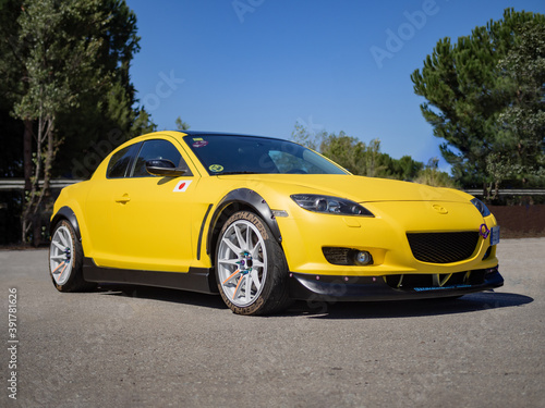 Φωτογραφία MONTMELO, SPAIN-SEPTEMBER 29, 2019: Mazda RX-8 First generation (SE3P, 2002–2008