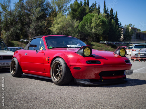 Ταπετσαρία MONTMELO, SPAIN-SEPTEMBER 29, 2019: 1989 Mazda MX-5 (NA)/Miata/Eunos Roadster (F