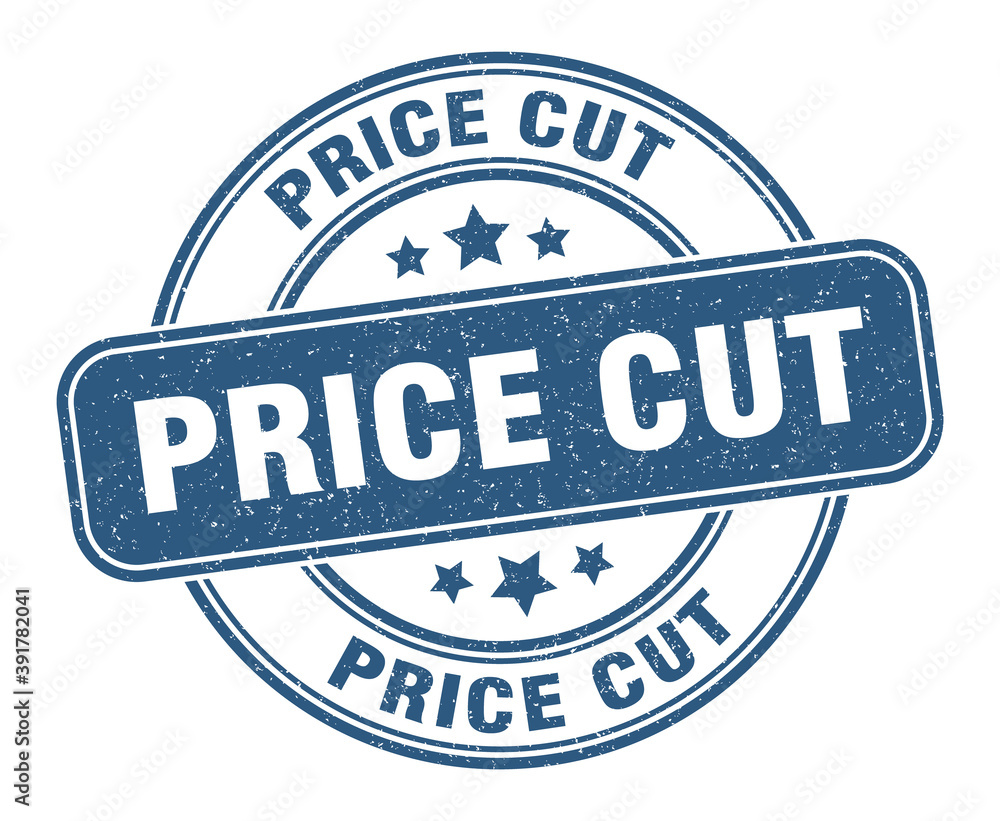 price cut stamp. price cut label. round grunge sign