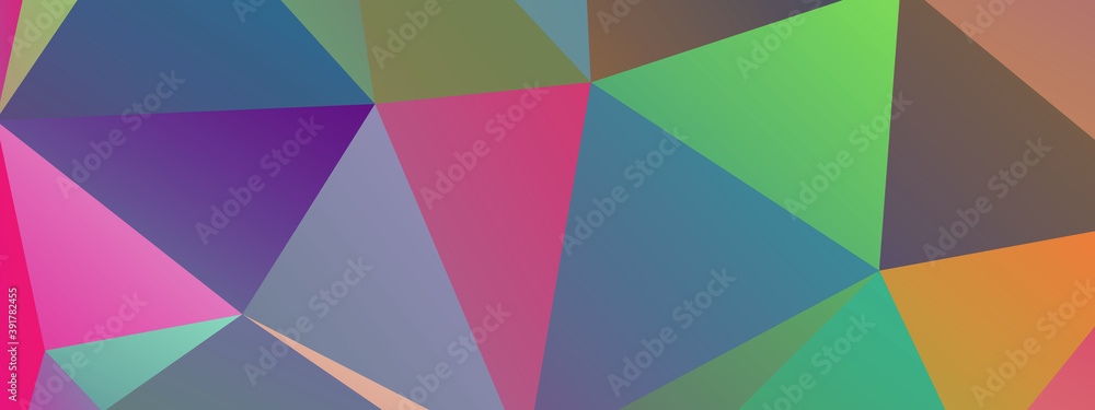 Fototapeta premium Abstract Color Polygon Background Design, Abstract Geometric Origami Style With Gradient. Presentation,Website, Backdrop, Cover,Banner,Pattern Template