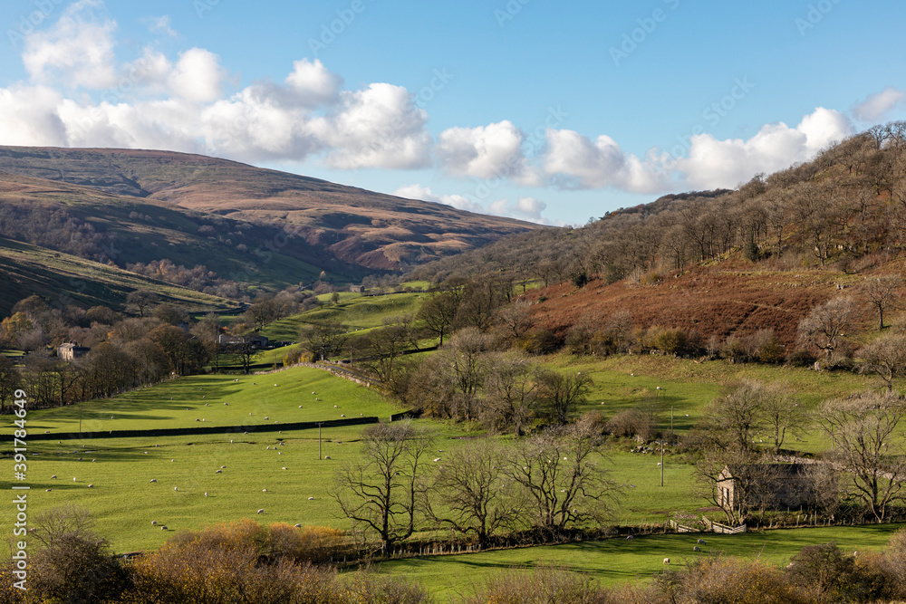 Fototapeta premium Langstrothdale and Hubberholme Wharfedale Yorkshire