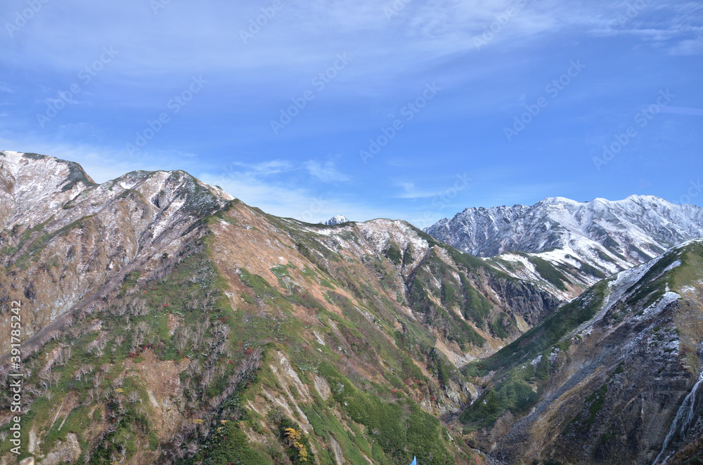 Fototapeta premium 立山黒部アルペンルートの雪山