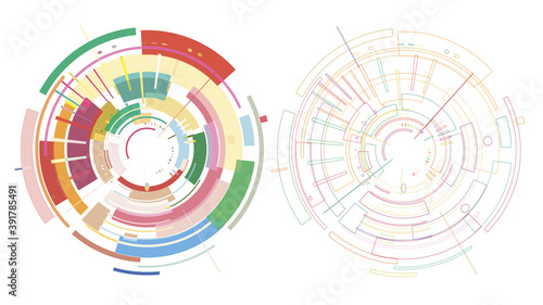 background with colorful circles