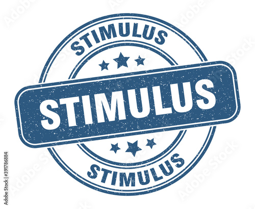 stimulus stamp. stimulus label. round grunge sign