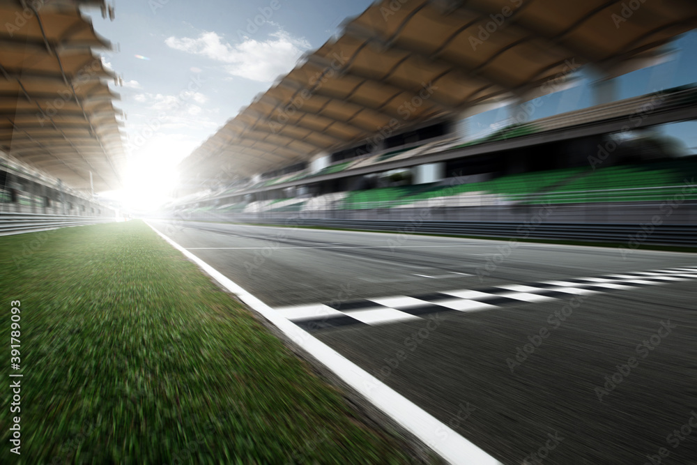 Track Motion Blur Road Track Motion Blur Road