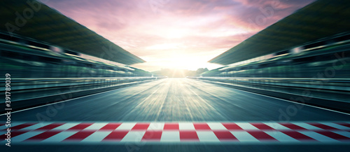 F1 evening circuit motion blur road © Image Craft