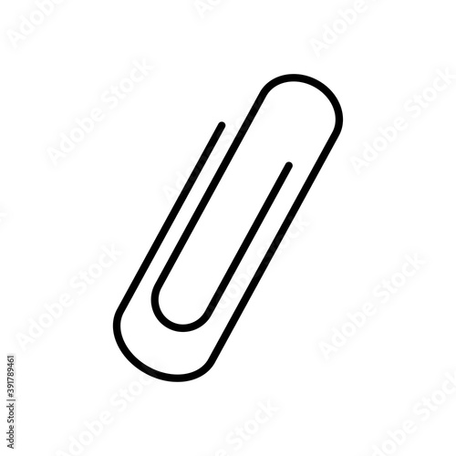 paper clip icon, line style