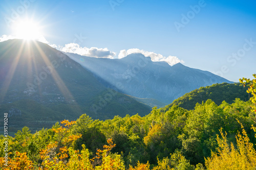 Nature, summer landscape in albanian mountains