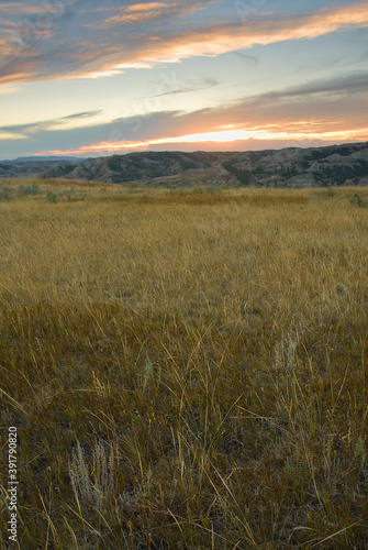 478-20 Grasslands at Sunset, Theodore Roosevelt National Park