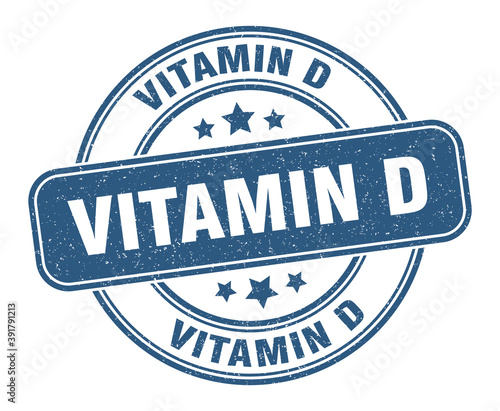 vitamin d stamp. vitamin d label. round grunge sign