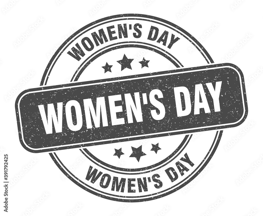 Obraz premium women's day stamp. women's day label. round grunge sign