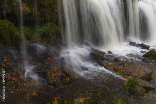 Fototapeta Naklejka Na Ścianę i Meble -  Keila waterfall, one of the most famous in Estonia