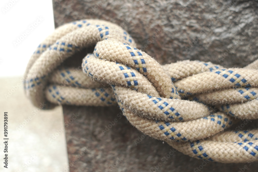 rope with knots close up rope with knots close up