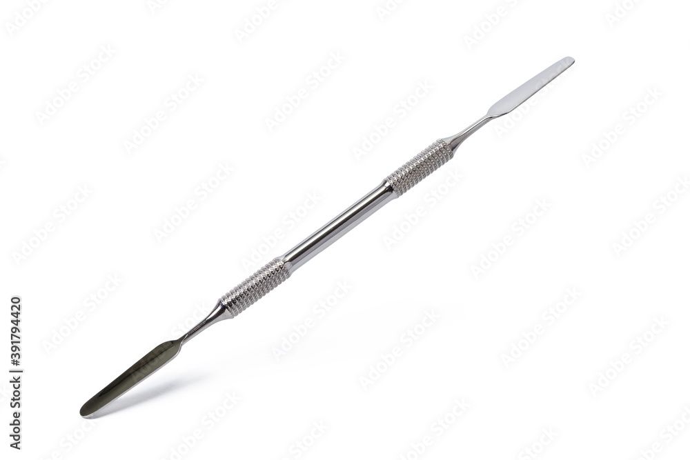 Medical instrument spatula isolated on white background