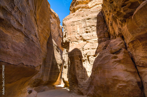 Photography Landscape of The Siq Canyon, Petra, Jordan
