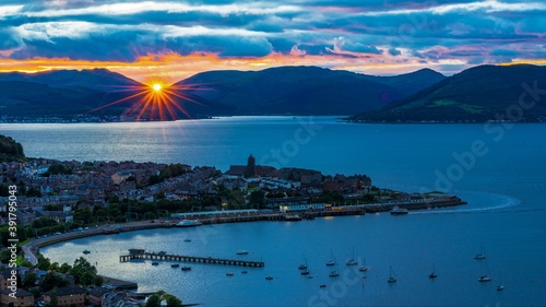 Sunset over the Clyde