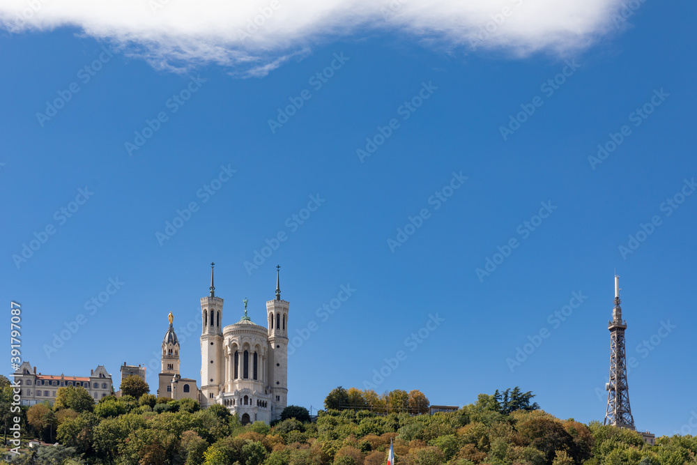 Fourviere Cathedral, Lyon, Rhone, France