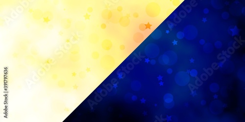 Vector texture with circles, stars.