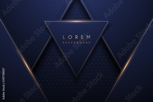 Abstract gold and blue luxury background