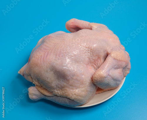 fresh chicken in plate