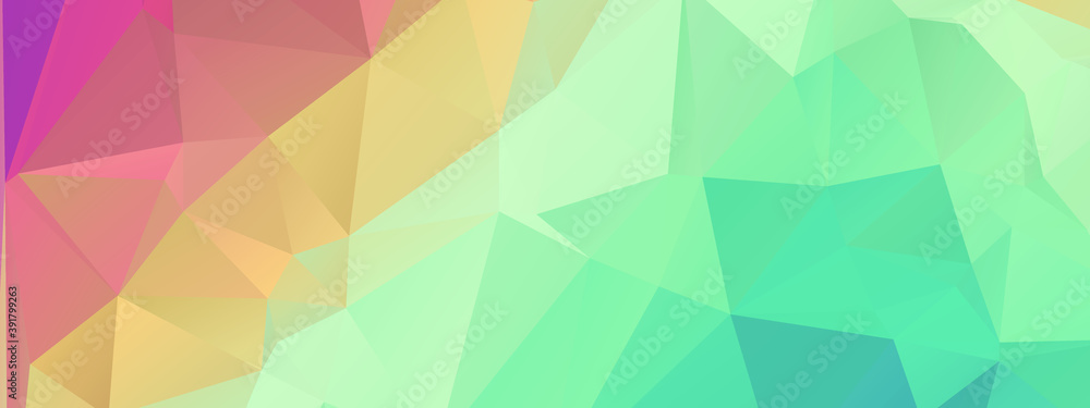 Obraz premium Abstract Color Polygon Background Design, Abstract Geometric Origami Style With Gradient. Presentation,Website, Backdrop, Cover,Banner,Pattern Template