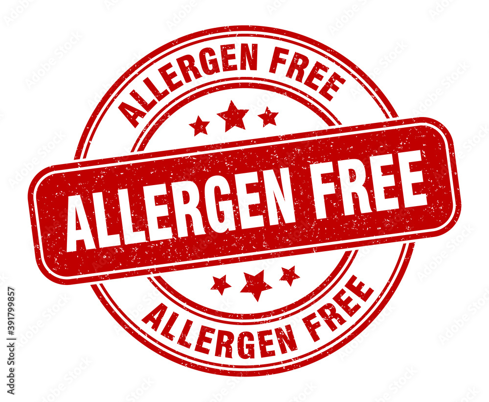 allergen free stamp. allergen free label. round grunge sign allergen free stamp. allergen free label. round grunge sign