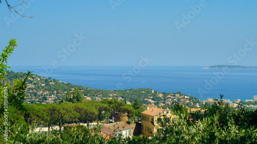 Scenic view above the golfe of Saint Tropez